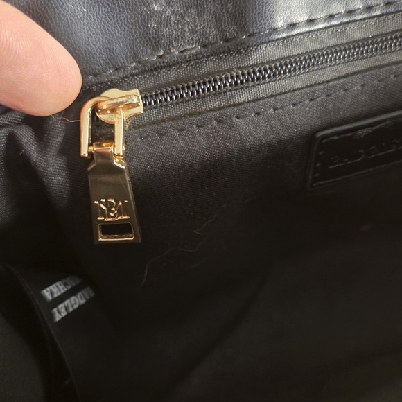 Badgley Mischka Quilted Stud Crossbody – Black & Gold Glam, Small but Bossy - Picture 10 of 13